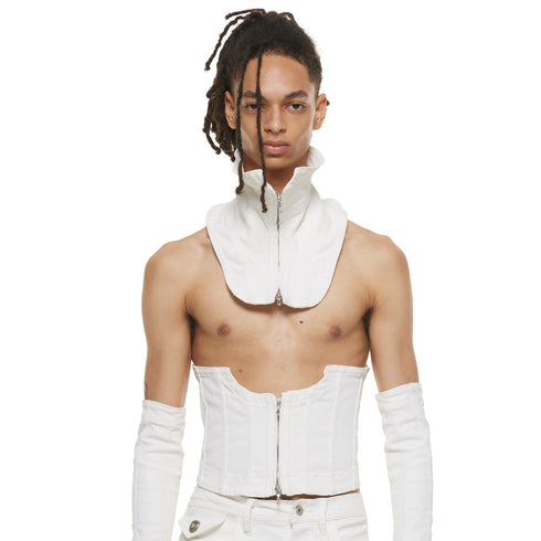 JULIUS 937ACU3 Off White / Seamed Corset