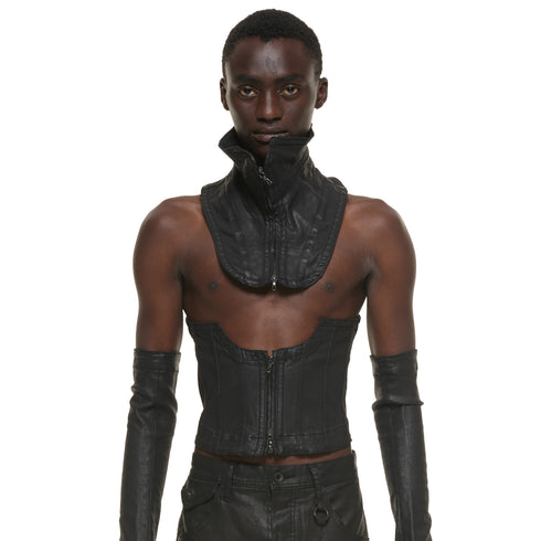 JULIUS 937ACU3 Black / Seamed Corset