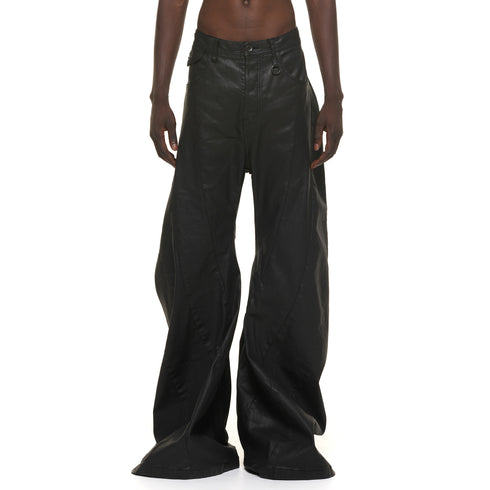 JULIUS 937PAM6 Black / Bending Tuba Pants