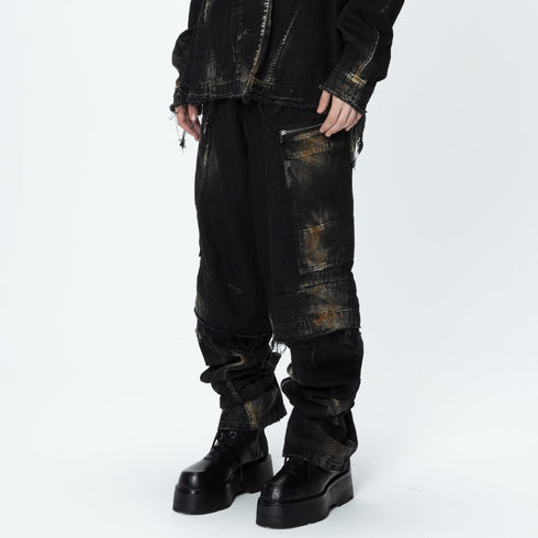 JULIUS 907PAM5-R Oxide / Rust Graft Pants