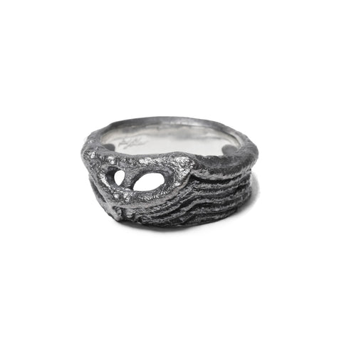 JULIUS 077ACU6 Silver / Dualflow Anima Ring Ver.1