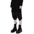 JULIUS 907PAM2 Black / Glide Drop Crotch Pants