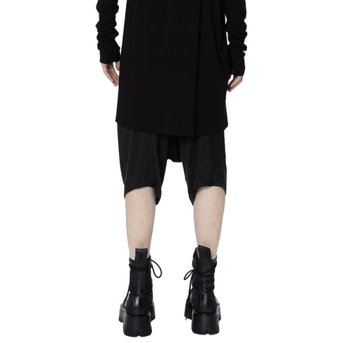 JULIUS 907PAM2 Black / Glide Drop Crotch Pants