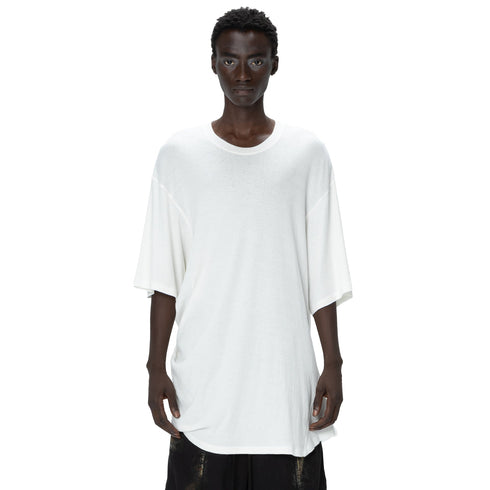JULIUS 907CUM4 Off White / Europa Drape T-Shirt