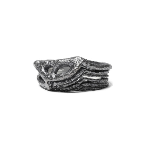 JULIUS 077ACU6 Silver / Dualflow Anima Ring Ver.1