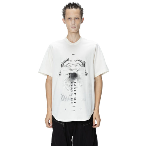 JULIUS 907CPM1 Off White / Europa Graphic T-Shirt