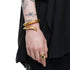 JULIUS 077ACU42-B CRACKED GOLD / Horn Bracelet