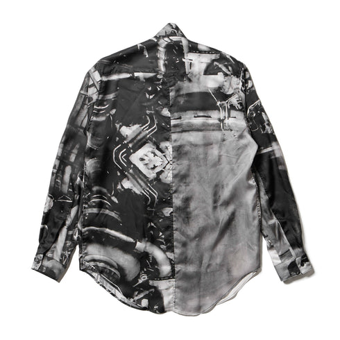 JULIUS 907SHM4-P Black / Glide Tucked Shirt — Residual Form