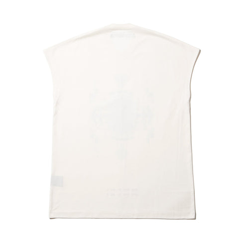 JULIUS 907CPM3 Off White / Europa Graphic Sleeveless T-Shirt