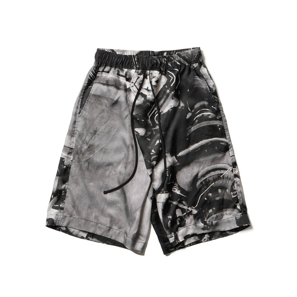 JULIUS 907PAM8-P Black / Glide Shorts - Residual Form