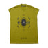 JULIUS 907CPM3 Acid Green / Europa Graphic Sleeveless T-Shirt