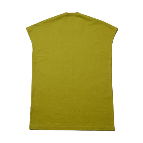 JULIUS 907CPM3 Acid Green / Europa Graphic Sleeveless T-Shirt