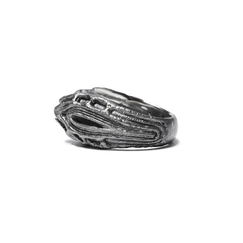 JULIUS 077ACU8 Silver / Dualflow Anima Ring Ver.3
