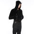 JULIUS 917BLM5 Black / Seamed Hoodie
