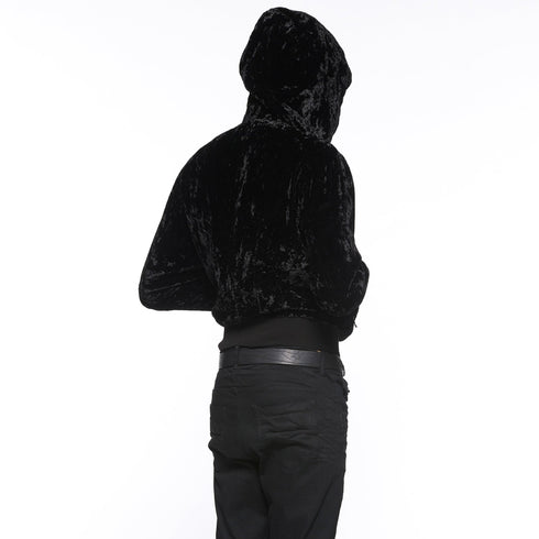 JULIUS 917BLM5 Black / Seamed Hoodie