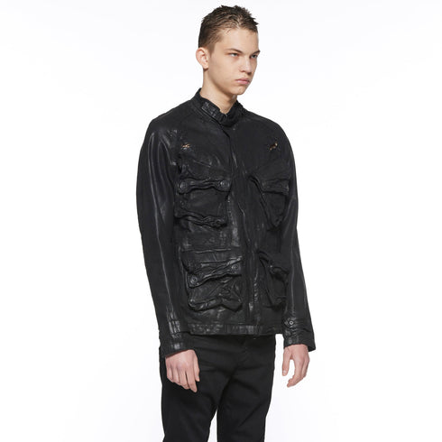 JULIUS 917BLM1-C Black / Gas Mask Jacket