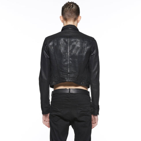 JULIUS 917BLM9-C Black / Corset Denim Jacket