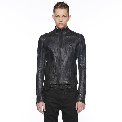 JULIUS 917BLM3-CK Black / Seamed Skinny Jacket