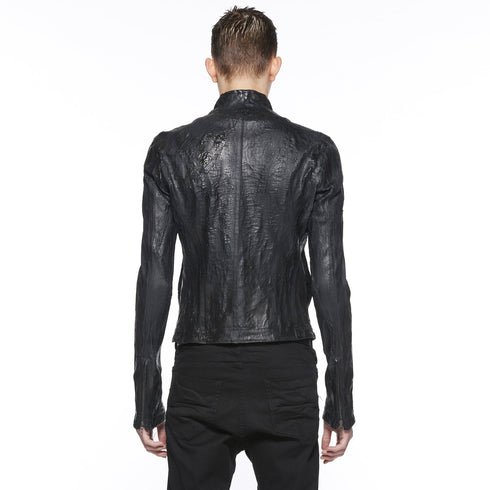JULIUS 917BLM3-CK Black / Seamed Skinny Jacket