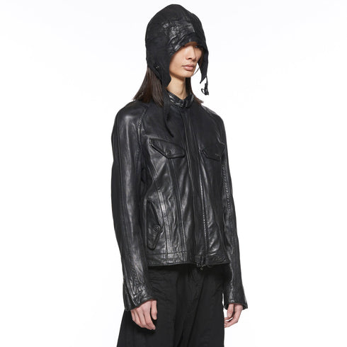 JULIUS 917BLM2 Black / Seamed Riders Jacket