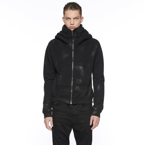 JULIUS 917CUM1 Black / Seamed Hoodie