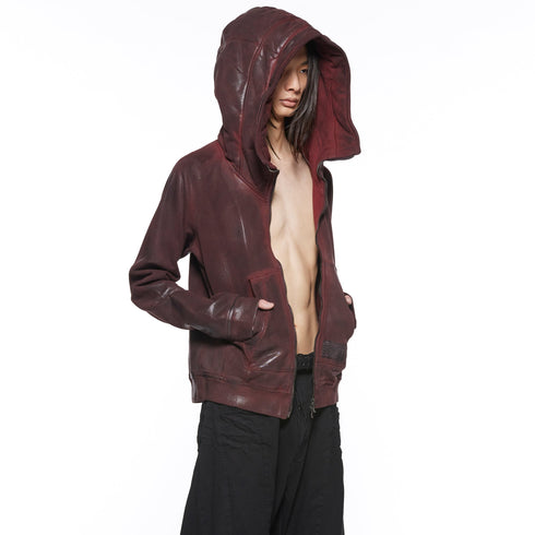 JULIUS 917CUM1 Blood / Seamed Hoodie