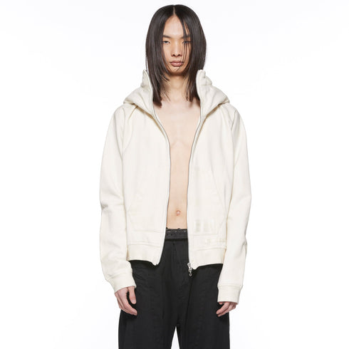 JULIUS 917CUM1 Ivory / Seamed Hoodie