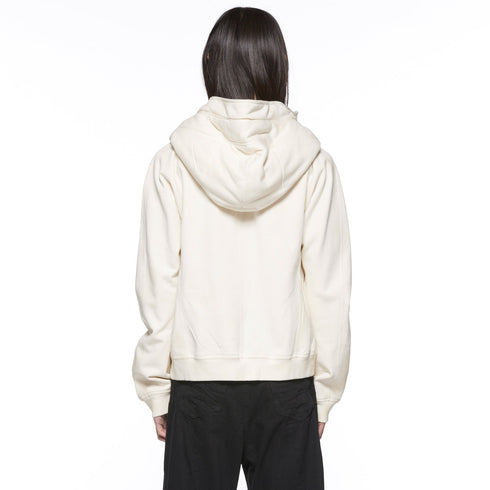 JULIUS 917CUM1 Ivory / Seamed Hoodie