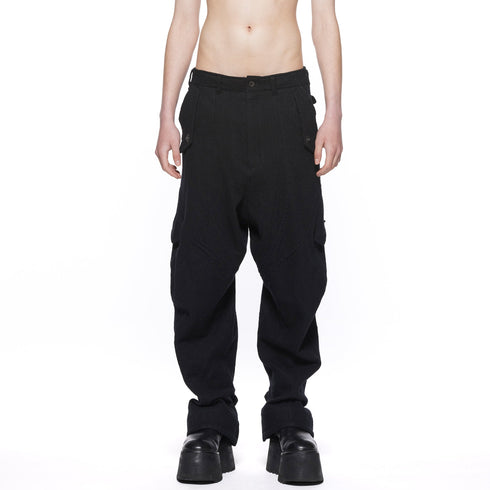 JULIUS 917PAM7 Black / Tourer Wide Pants