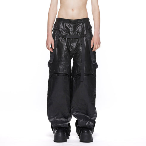 JULIUS 917PAM17 Black / Mechanical Pants