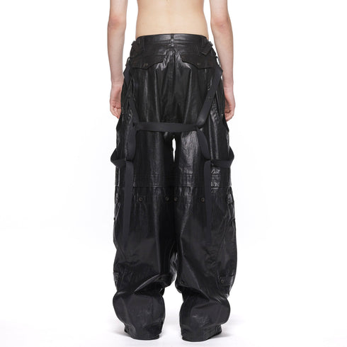 JULIUS 917PAM17 Black / Mechanical Pants