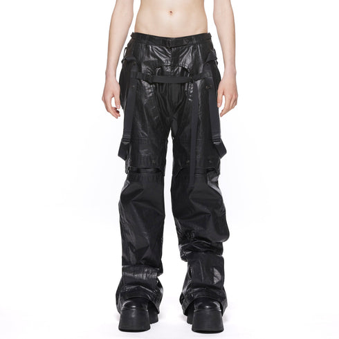 JULIUS 917PAM17 Black / Mechanical Pants