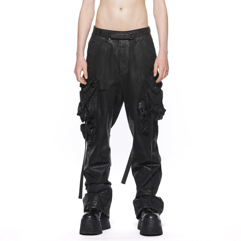 JULIUS 917PAM1-C Black / Gas Mask Pants