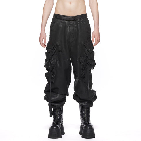 JULIUS 917PAM1-C Black / Gas Mask Pants