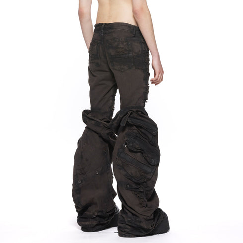 JULIUS 917ACU1-BW Dark Brown / Gas Mask Leg Guard