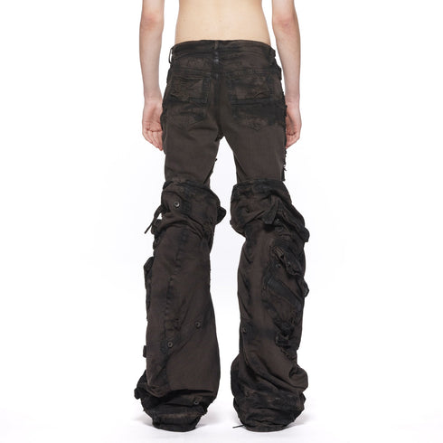 JULIUS 917ACU1-BW Dark Brown / Gas Mask Leg Guard