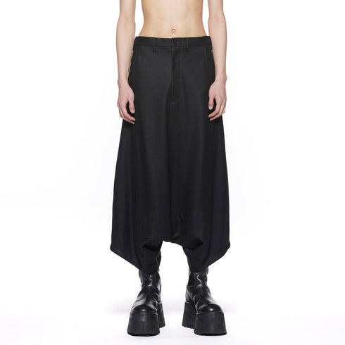 JULIUS 917PAM10 Black / Drop Clotch Trousers