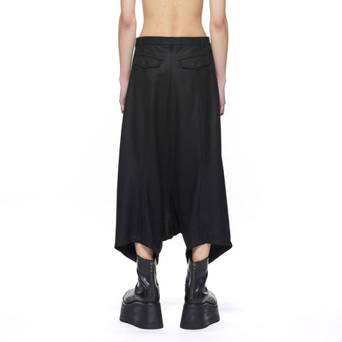 JULIUS 917PAM10 Black / Drop Clotch Trousers