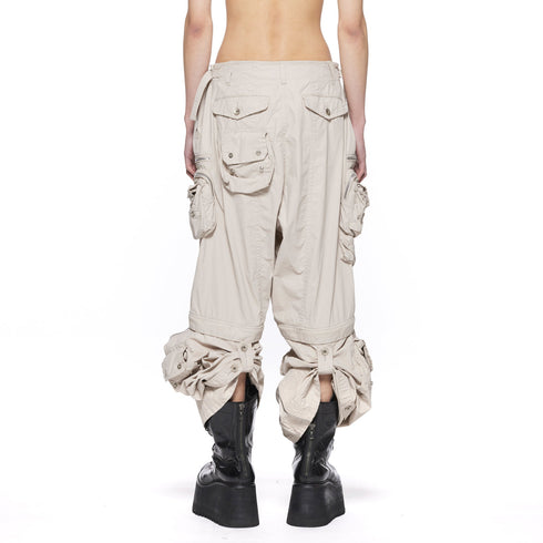 JULIUS 917PAM11 Plaster / Neo Tactical Wide Pants