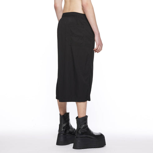 JULIUS 917PAM19 Black / Over Wrapping Pants