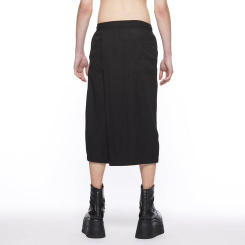 JULIUS 917PAM19 Black / Over Wrapping Pants