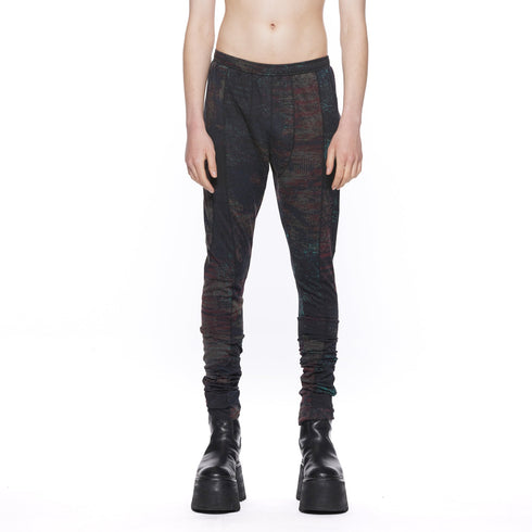 JULIUS 917PAM23 Noise / Digital Noise Leggings