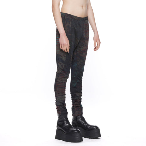 JULIUS 917PAM23 Noise / Digital Noise Leggings