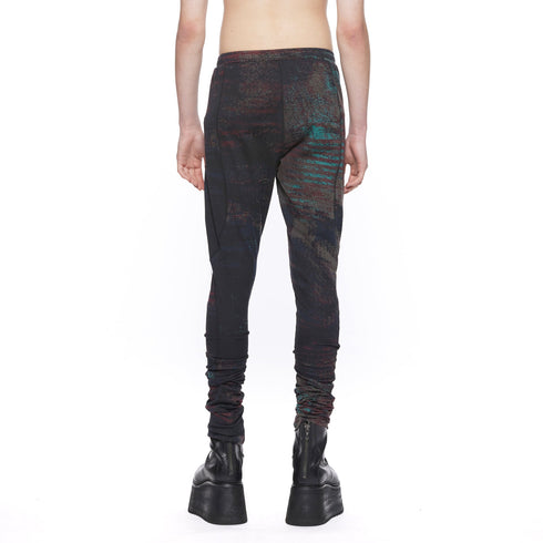 JULIUS 917PAM23 Noise / Digital Noise Leggings