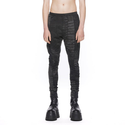 JULIUS 917PAM23 Bk Noise / Digital Noise Leggings