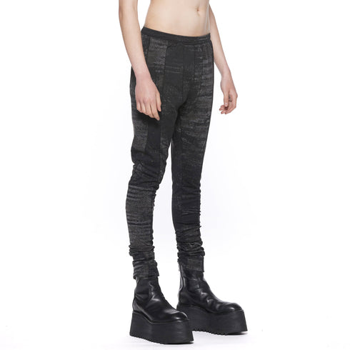 JULIUS 917PAM23 Bk Noise / Digital Noise Leggings
