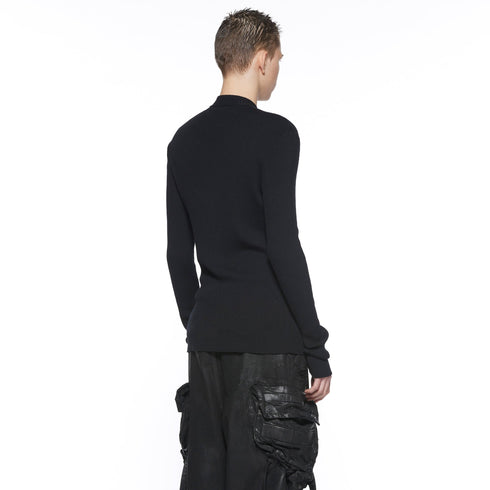 JULIUS 917KNM1 Black / Skinny Knit Top