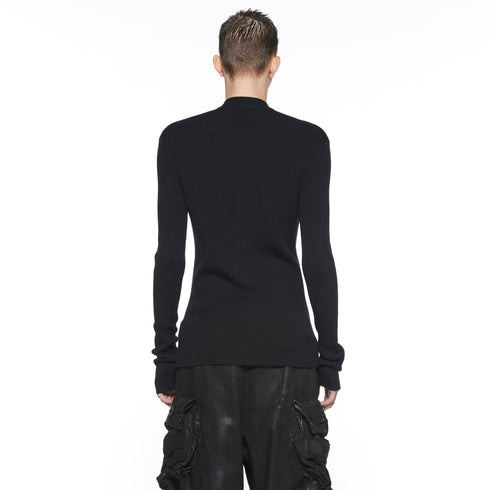 JULIUS 917KNM1 Black / Skinny Knit Top