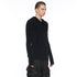 JULIUS 917KNM6 Black / Seamed Skinny Hoodie