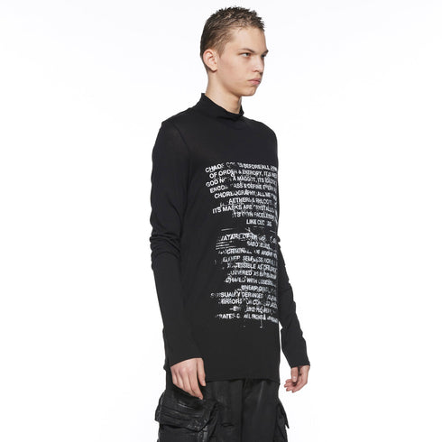 JULIUS 917CPM6 Black / The Order Of Chaos High Neck Top